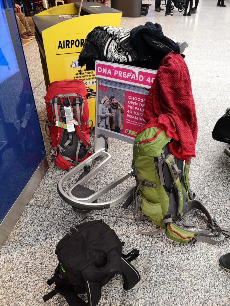 Pagasi hulk tagasi tulles, foto tehtud Helsinki lennujaamas.